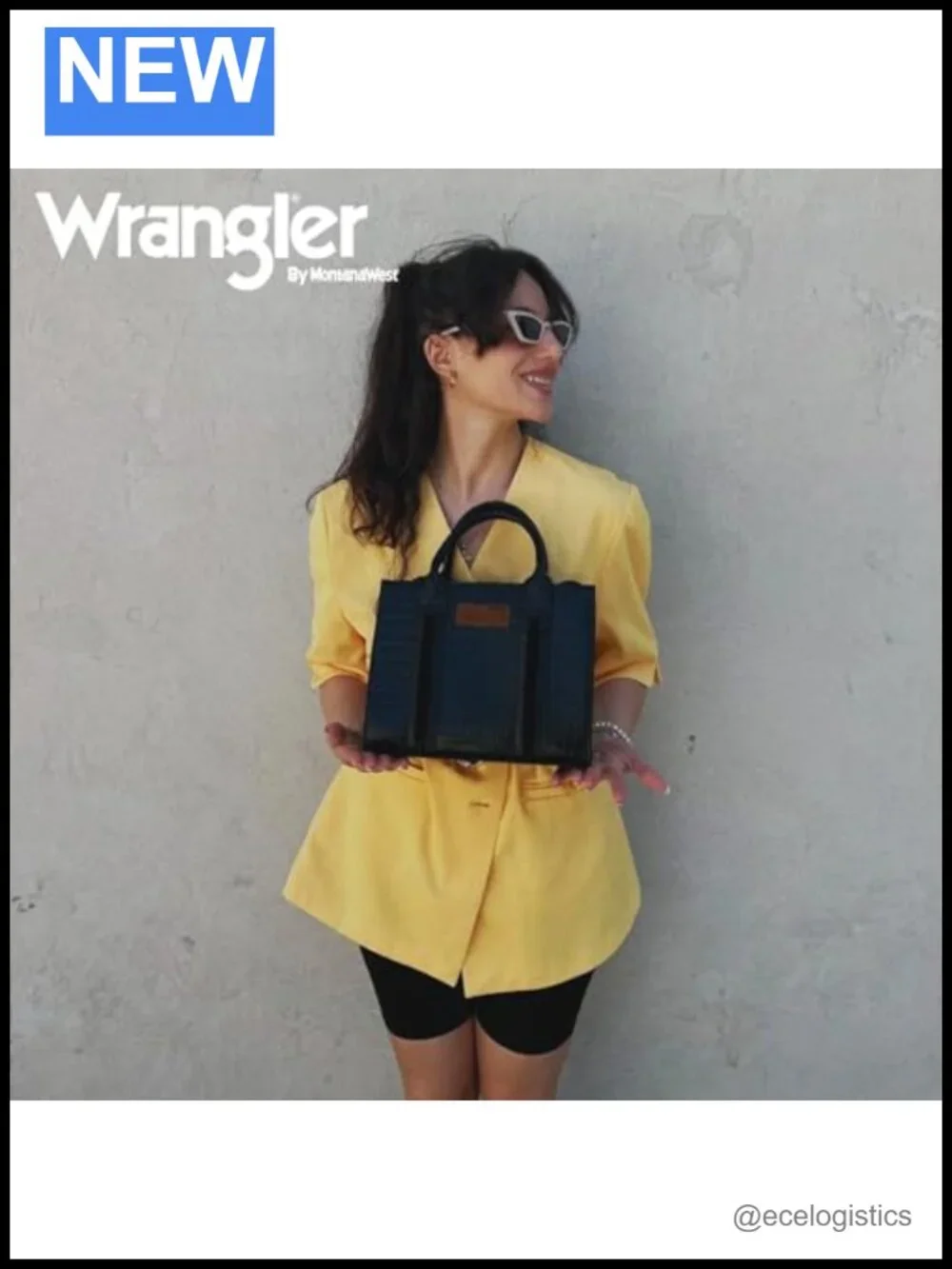 Wrangler Tote Bag and RFID Blocking Wallet Set, Faux Leather Western